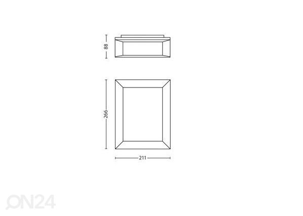 Philips Karp seinävalaisin 6 W 600lm 2700K