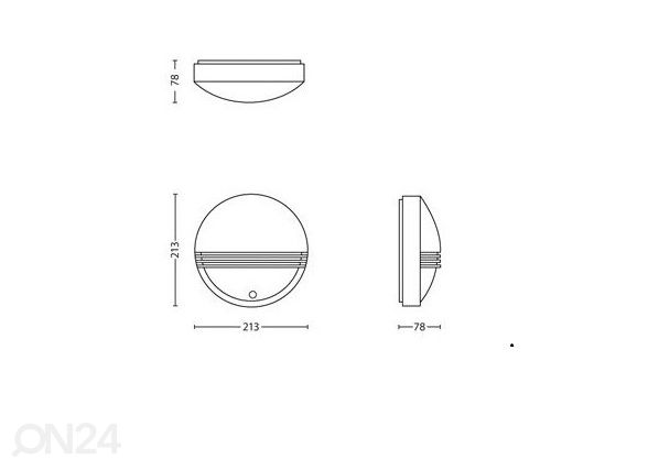 Philips Yarrow seinävalaisin liiketunnistimella 1x6 W 600lm 2700K
