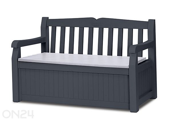 Pihaapenkki sällytystilalla Keter Eden, grafiitti