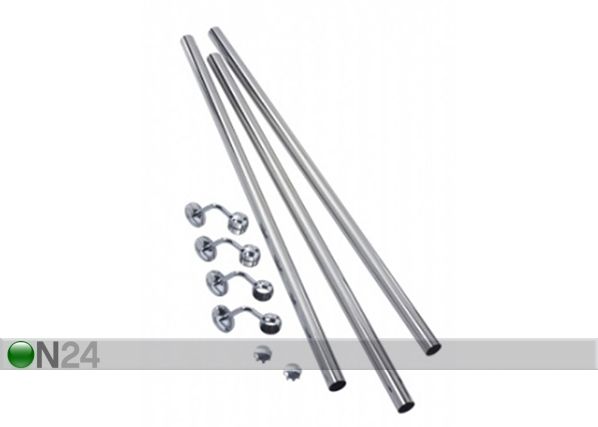 Porraskaide 3,6 m / kiiltävä teräs