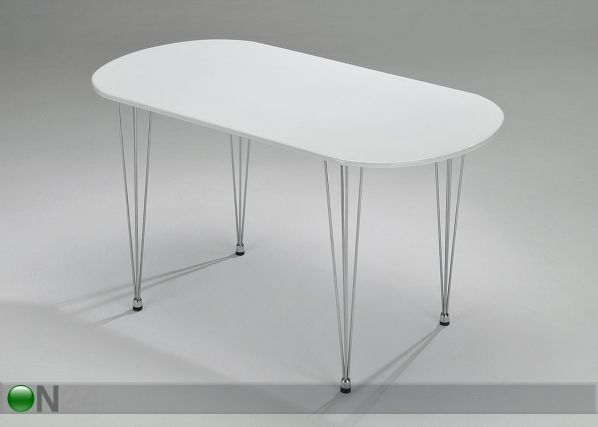 Pöytä SANDY 75x140 cm, valkoinen