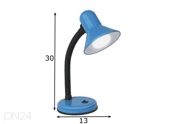 Pöytävalaisin ja LED lamppu 5 W mitat