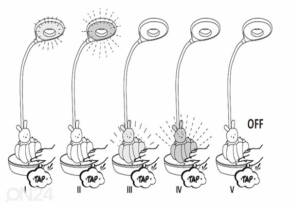 Pöytävalaisin Rabbit
