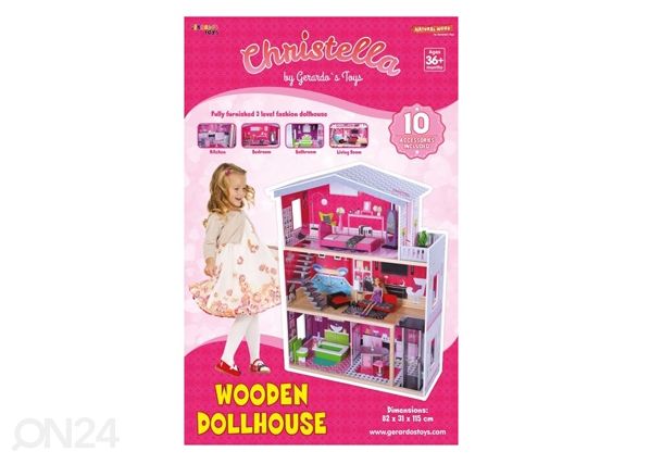 Puinen nukkekoti BARBIE CHRISTELLA