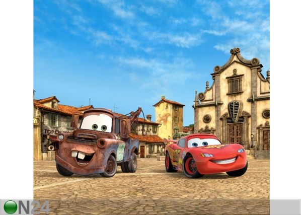 Puolipimentävä fotoverho DISNEY CARS 2 280x245 cm
