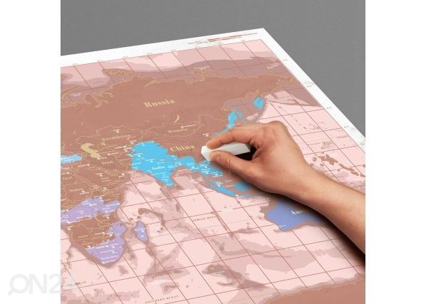 Raaputettava maailmankartta, rose