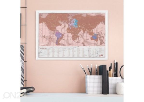 Raaputettava maailmankartta, rose