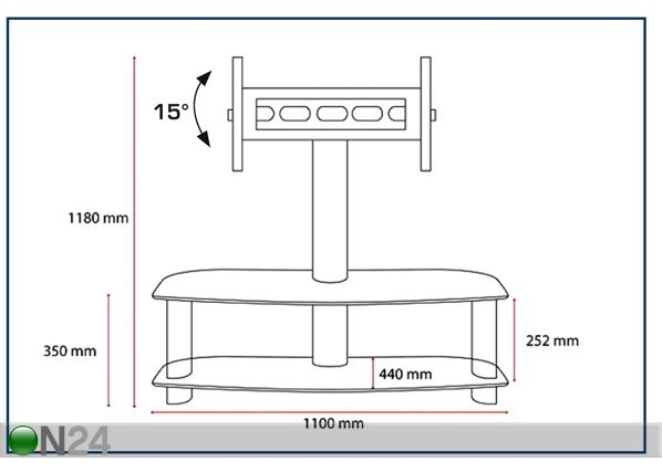 Senaco SN 2114, PLASMA/LCD TV-PÖYTÄ