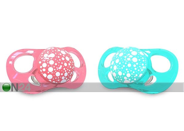 Silikonitutti TWISTSHAKE 2 kpl, 6+ kuukauden ikäisille