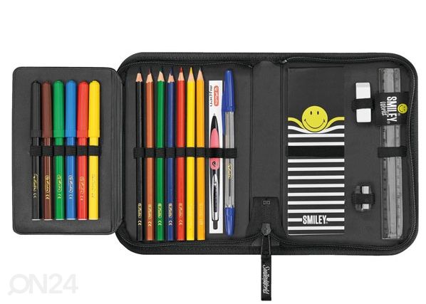 Täytetty penaali HERLITZ SMILEYWORLD BLACK STRIPES