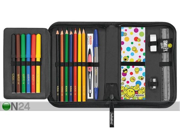 Täytetty penaali HERLITZ SMILEYWORLD RAINBOW FACES