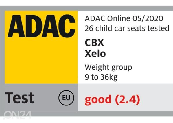 Turvaistuin Xelo 2020 CBX Cozy Black luokka 1/2/3