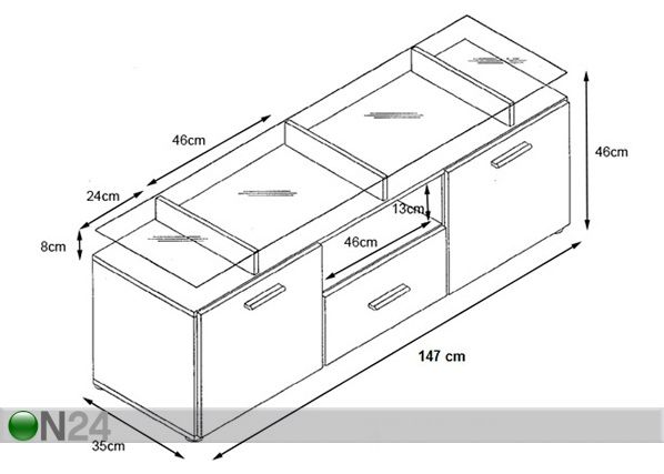 TV-taso 147 cm