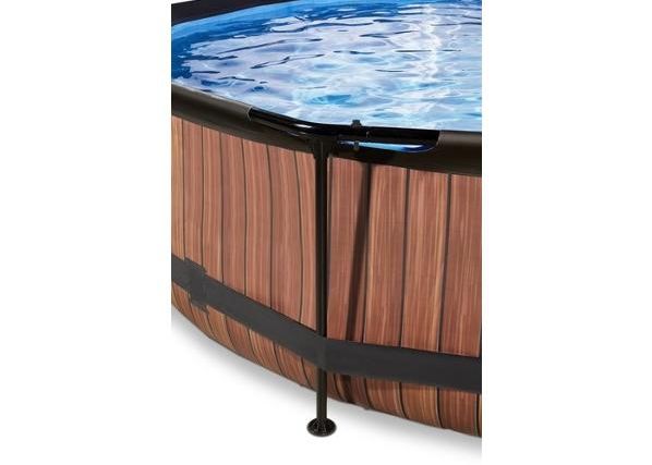 Uima-allas 300x76 cm suodatinpumpulla EXIT Wood