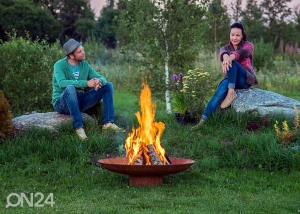 Ulkotulisija Cor-ten terästä GrillSymbol Chiaro
