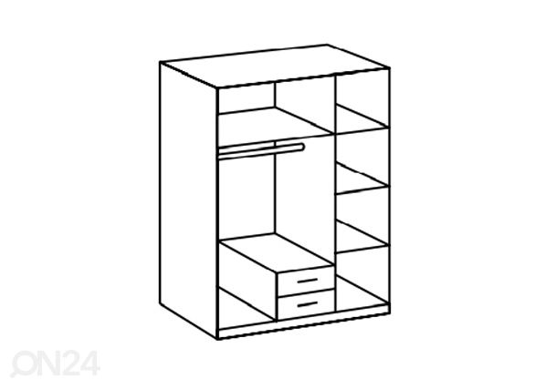 Vaatekaappi Dover 135 cm