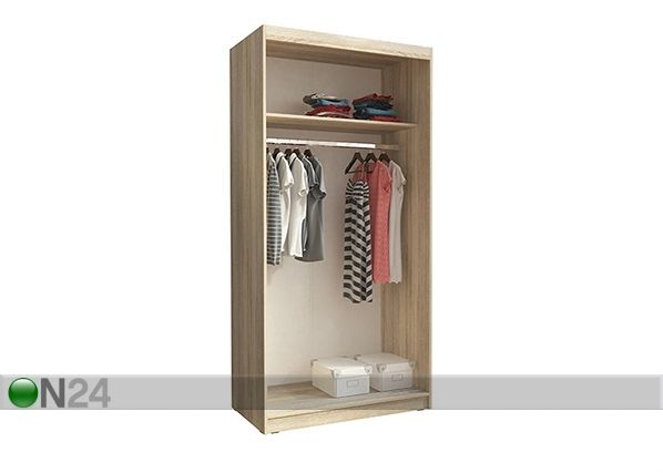 Vaatekaappi liukuovilla 100 cm