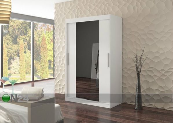 Vaatekaappi liukuovilla 120 cm