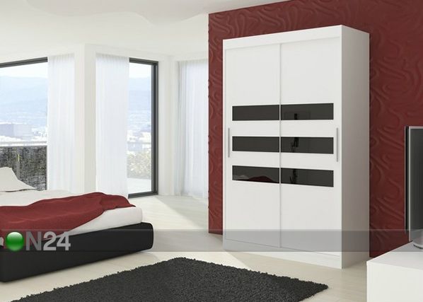 Vaatekaappi liukuovilla 150 cm