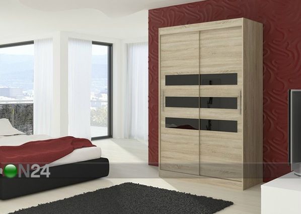 Vaatekaappi liukuovilla 150 cm