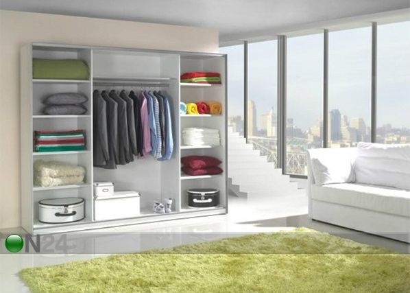 Vaatekaappi liukuovilla LUX 244 cm