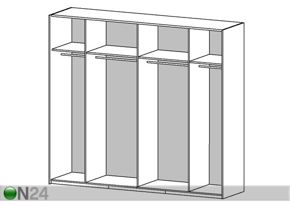 Vaatekaappi liukuovilla STOCK