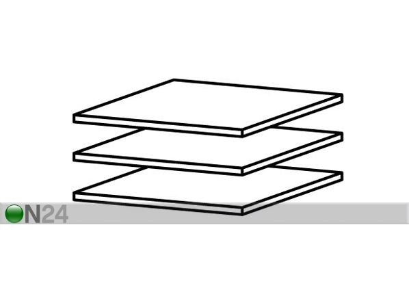 Vaatekaappi liukuovilla STOCK