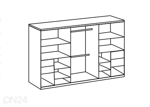 Vaatekaappi Palermo 300 cm