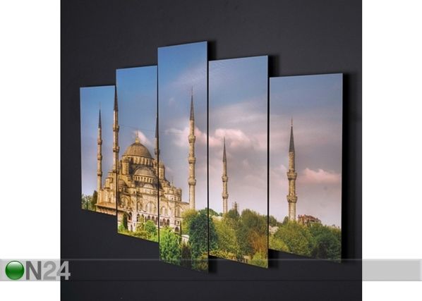 Viisiosainen taulu MOSQUE 100x60 cm