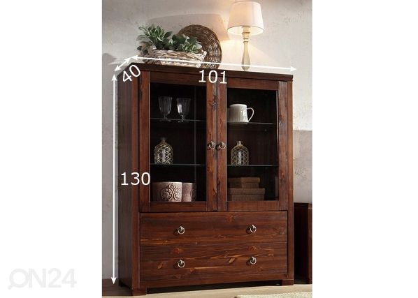 Vitriinikaappi Gotland mitat