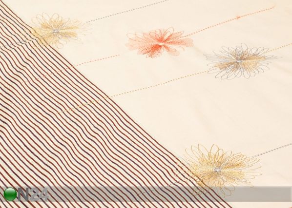 Vuodevaatesetti, keltainen 210x240 cm