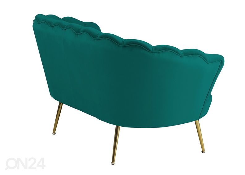 2-istuttava sohva, vihreä kuvasuurennos