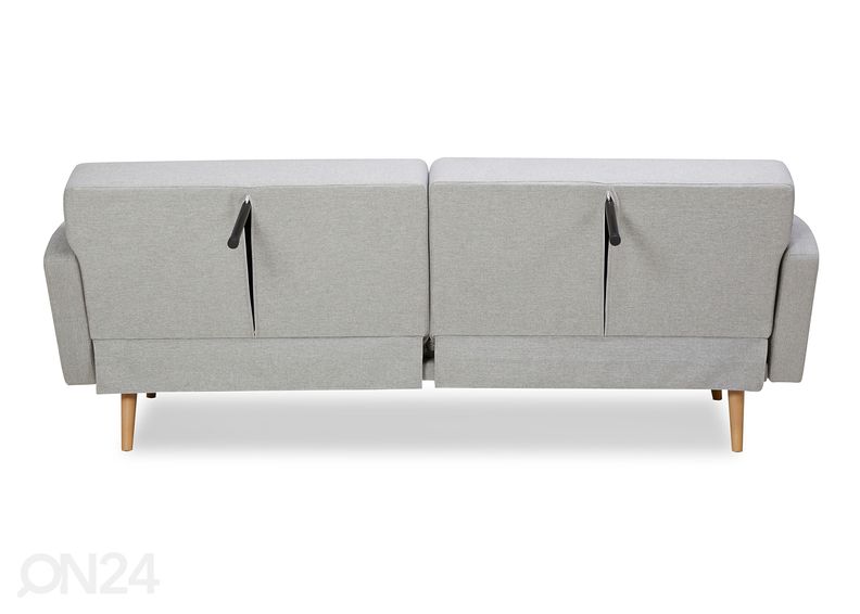 3-istuttava vuodesohva 86x214 cm, harmaa kuvasuurennos