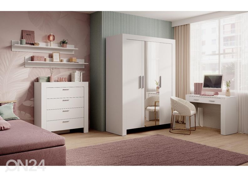 3-ovinen vaatekaappi Cely 150 cm kuvasuurennos