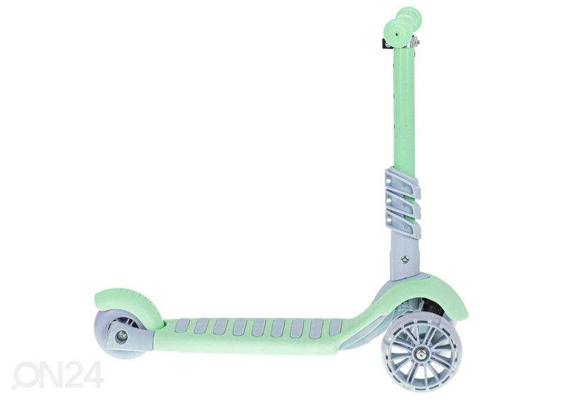 3-pyöräinen potkupyörä satulalla ja LED-valoilla kuvasuurennos