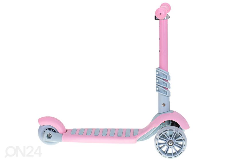 3-pyöräinen potkupyörä satulalla ja LED-valoilla kuvasuurennos