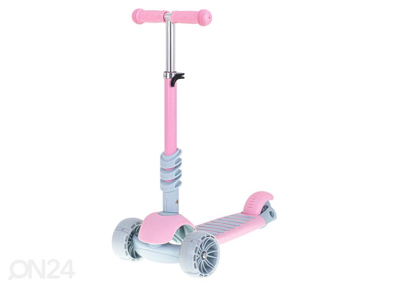 3-pyöräinen potkupyörä satulalla ja LED-valoilla kuvasuurennos