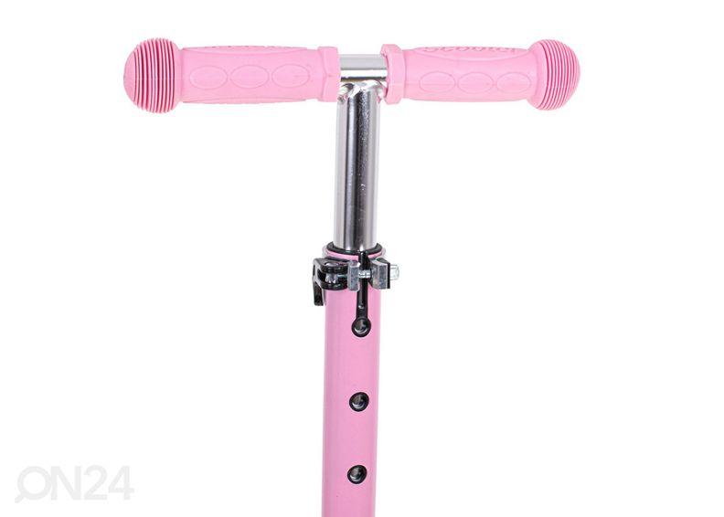 3-pyöräinen potkupyörä satulalla ja LED-valoilla kuvasuurennos