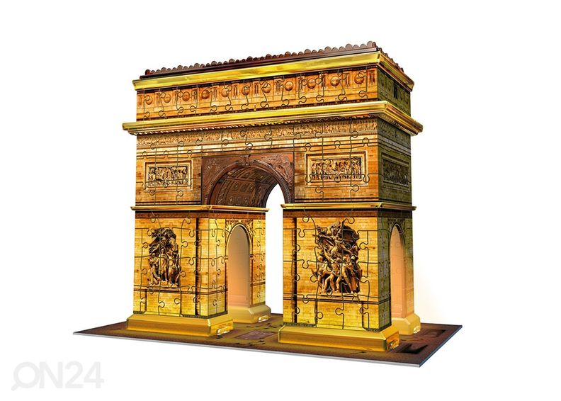 3D pimeässä hohtava palapeli Riemukaari 216 osaa kuvasuurennos