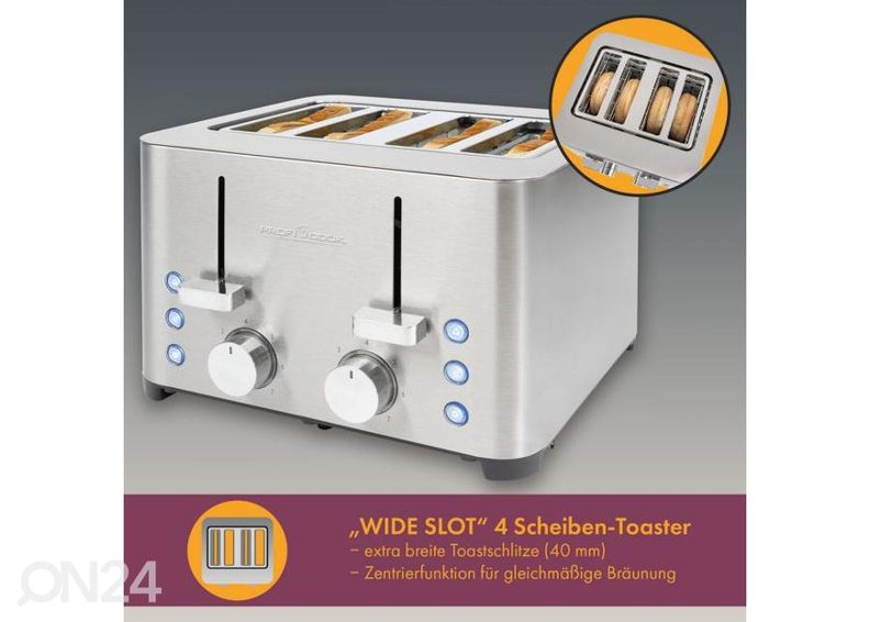 4-viipaleen leivänpaahdin ProfiCook PCTA1252 kuvasuurennos