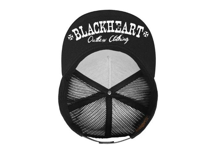 Aikuisten lippalakki BLACK HEART Devil Skull Trucker kuvasuurennos