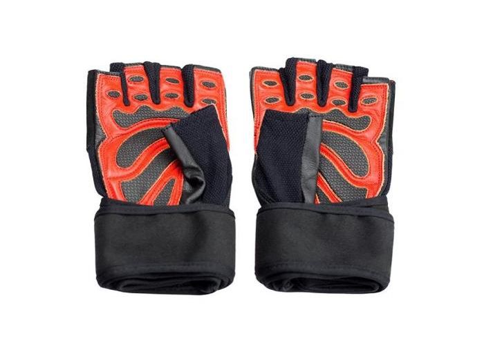 Aikuisten treenihanskat musta/punainen HMS XL kuvasuurennos