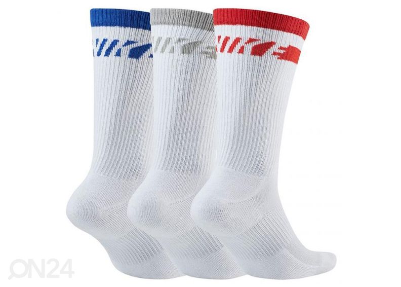 Aikuisten treenisukat Nike Everyday Plus Cush Crew 3 paria kuvasuurennos