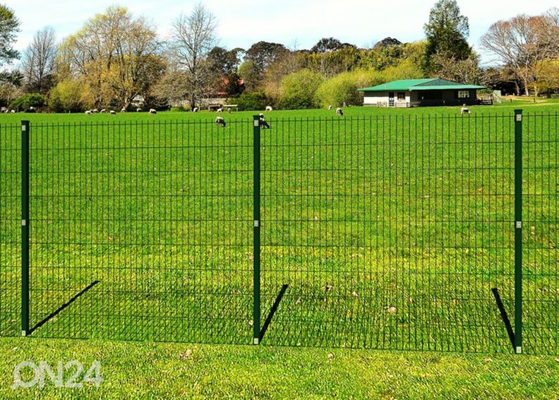 Aitaelementti 2D RAL6005, 6/5/6 mm 143x250 cm kuvasuurennos