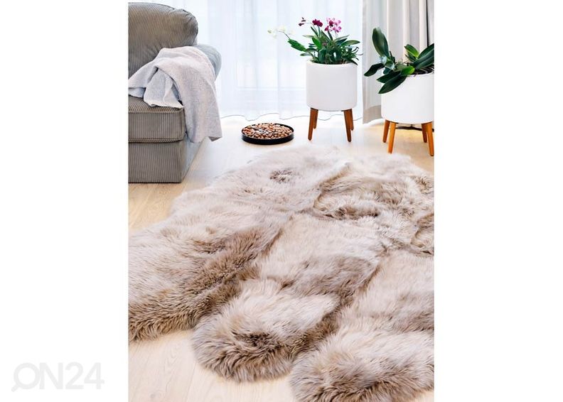 Aito lampaantalja Merino mink Sexto ±130x180 cm kuvasuurennos