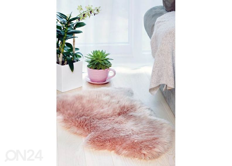 Aito lampaantalja Merino rosa M ±60x90 cm kuvasuurennos
