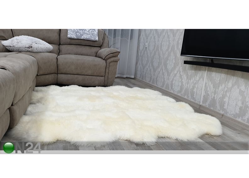 Aito lampaantaljamatto 170x180 cm kuvasuurennos