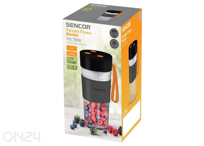 Akkukäyttöinen tyhjiö-smoothie-tehosekoitin Sencor SBL151BK kuvasuurennos
