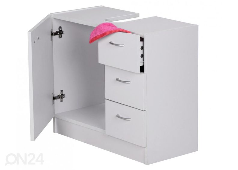 Allaskaappi 63 cm, valkoinen kuvasuurennos