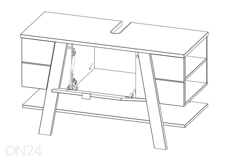 Allaskaappi Novolino kuvasuurennos